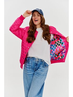 NAOKO NAOKO Kurtka bomber Pink Gravity Różowy Regular Fit