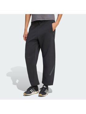 adidas adidas Spodnie materiałowe Z.N.E. OPEN HEMZ.N.E. OPEN HEM Czarny Loose Fit