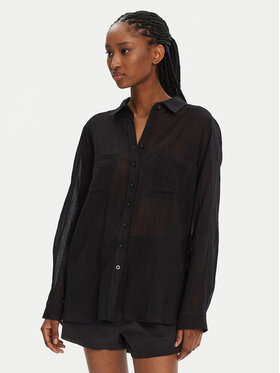 Seafolly Seafolly Camicia Breeze 54795-TO Nero Regular Fit