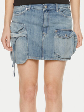 REPLAY Replay Spódnica jeansowa W9934 .000.794 Niebieski Regular Fit