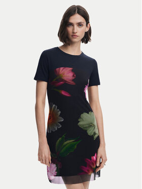 Desigual Desigual Igapäevane kleit Hamburgo 25SWVK14 Must Slim Fit