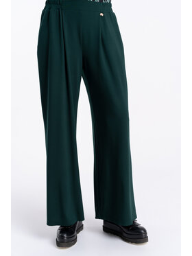 CLICK CLICK Spodnie materiałowe 30-450 Zielony Straight Fit