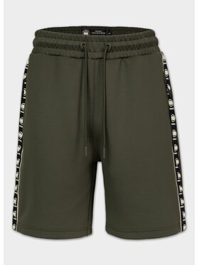 PITBULL PITBULL Szorty sportowe POWERS Zielony Regular Fit