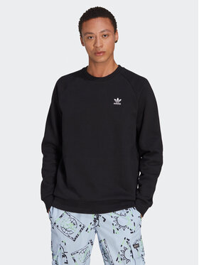 adidas adidas Μπλούζα Trefoil Essentials Crewneck Sweatshirt IA4828 Μαύρο Regular Fit