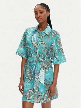 Seafolly Seafolly Rochie tip cămașă La Mer 55422-DR Turcoaz Regular Fit