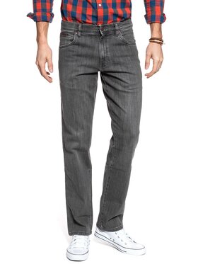 Wrangler Wrangler Spodnie materiałowe TEXAS Szary Straight Fit