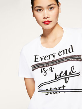 Persona by Marina Rinaldi Persona by Marina Rinaldi T-Shirt Vago 1971040 Bílá Regular Fit