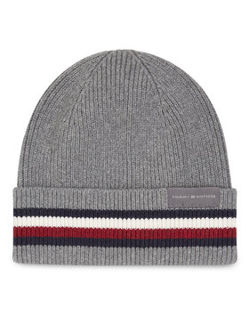 Tommy Hilfiger Tommy Hilfiger Шапка Corporate Beanie AM0AM11484 Сив