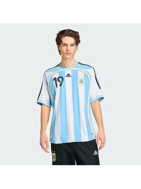 adidas adidas Koszulka techniczna Argentyna Messi Biały Regular Fit