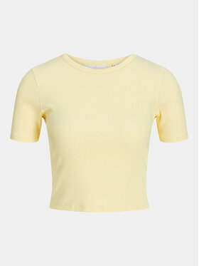 JJXX JJXX T-Shirt Florie 12217164 Żółty Slim Fit
