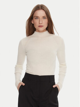 TWINSET TWINSET Sweter 252TT3111 Écru Slim Fit