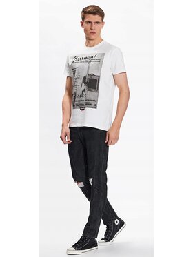 Wrangler Wrangler Jeansy Larston Czarny Slim Fit