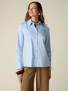 Oltre Oltre Koszula 5078R203186N004 Turkusowy Slim Fit