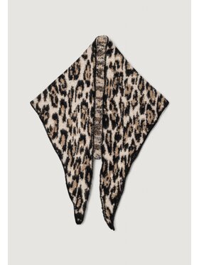 Pieces Pieces Sciarpa Pcjanimal Triangle Scarf Bc Beige