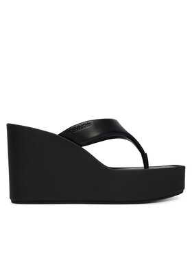 Calvin Klein Calvin Klein Varbavahesandaalid Wedge 70 Sndl Thong Lth HW0HW02880 Must