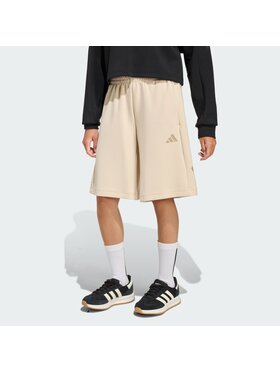 adidas adidas Szorty materiałowe 159451 Beżowy Loose Fit