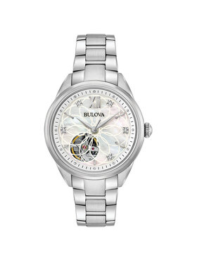 Bulova bulova Zegarek 96P181 Srebrny