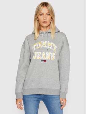 Tommy Jeans Tommy Jeans Bluză College Argyle DW0DW12047 Gri Relaxed Fit