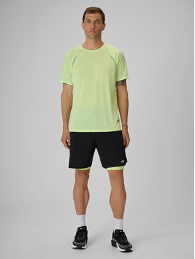 4F 4F Szorty sportowe RUNNING Czarny Regular Fit