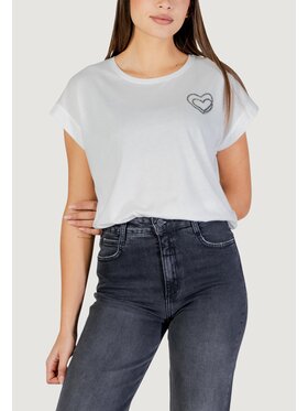 Morgan De Toi Morgan De Toi T-shirt 261-DIMOI Bianco Casual Fit