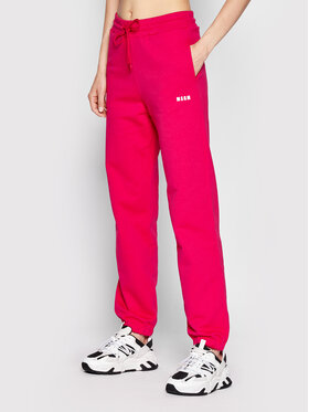 MSGM MSGM Pantaloni da tuta 3341MDP500 227799 Rosa Regular Fit