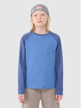 4F 4F S dlhými rukávmi 4FJWSS25TLONM420-34S Modrá Regular Fit