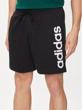 adidas adidas Спортни шорти AEROREADY Essentials Single Jersey Linear Logo Shorts IC0062 Черен Regular Fit