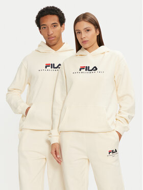 Fila Fila Sweatshirt Unisex Brunssum FAU0145 Écru Regular Fit