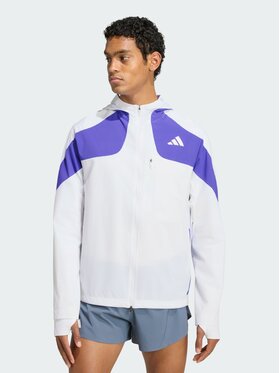 adidas adidas Kurtka do biegania 139713 Biały Slim Fit