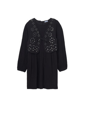 Mayoral Mayoral Sukienka codzienna 7910 Czarny Regular Fit