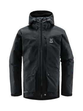 Haglöfs Haglöfs Kurtka zimowa Älv 3-in-1 Down GTX Jacket Czarny Standard Fit