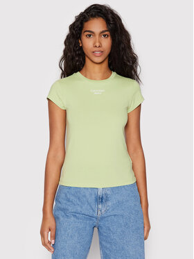 Calvin Klein Jeans Calvin Klein Jeans T-shirt J20J218707 Verde Slim Fit