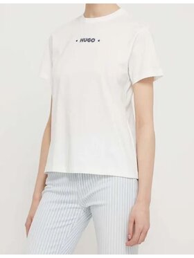 HUGO Hugo T-Shirt Damacia Biały Regular Fit
