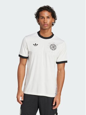 adidas adidas Koszulka techniczna Germany Anniversary Jersey Biały Slim Fit