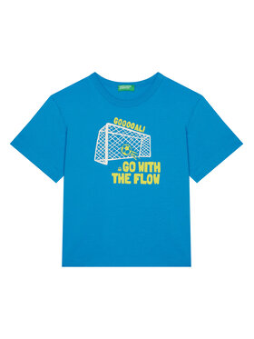 United Colors Of Benetton United Colors Of Benetton Тишърт 3JERG10JQ Син Regular Fit