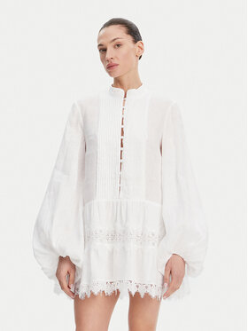 BARDOT BARDOT Rochie de vară Antonia Lace Trim 59849DB Alb Relaxed Fit