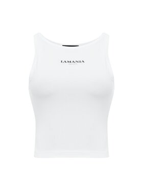 La Mania La Mania Top BASIC CROP TOP 2 Biały Active Fit