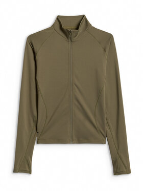 4F 4F Bluza techniczna SOLAR PUNK Khaki Slim Fit