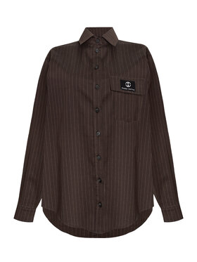 Magda Matyja Magda Matyja Koszula Roberta Shirt Brązowy Slim Fit