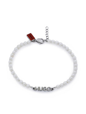 HUGO HUGO Bransoletka E-Smallpearl-Bra 50544521 Biały