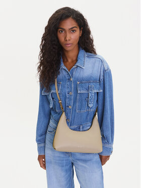 Calvin Klein Calvin Klein Дамска чанта Foil Logo Conv Shou?Lder Bag LV04F3272G Бежов