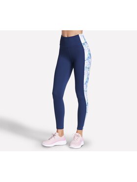 Skechers Skechers Legginsy LG51-PRTQ Granatowy Regular Fit