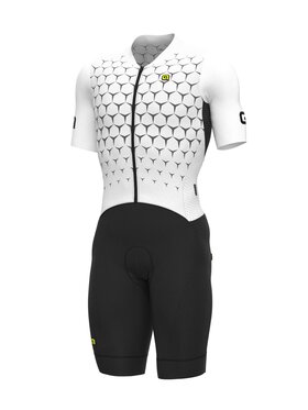 Alé Cycling Alé Cycling Kombinezon softshell R-EV1 Hive Biały Fitted Fit