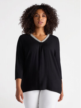 Fiorella Rubino Fiorella Rubino T-shirt G221L008526N033 Nero Regular Fit
