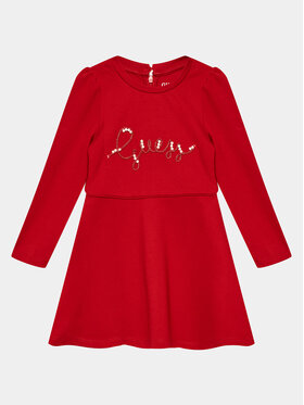 Guess Guess Každodenné šaty K3BK10 KAUH0 Červená Regular Fit