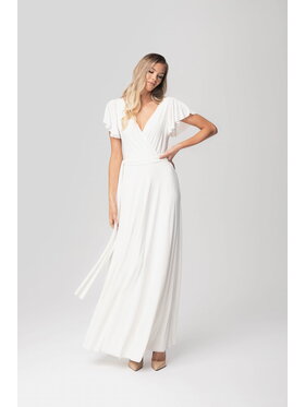 Aurora Aurora Sukienka wieczorowa Ślubna Abelia Biały Feminine Fit