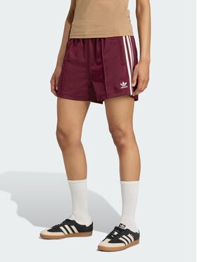adidas adidas Szorty materiałowe Firebird Czerwony Loose Fit