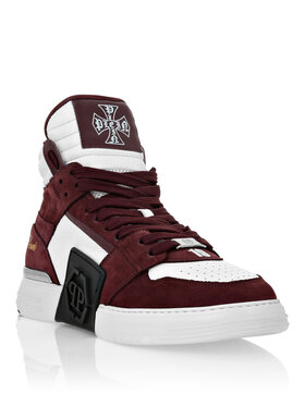 PHILIPP PLEIN PHILIPP PLEIN Sneakersy 26573 Bordowy
