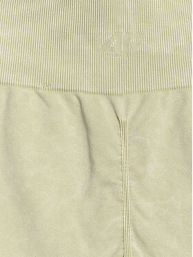 4F 4F Legginsy YOGA Zielony Slim Fit
