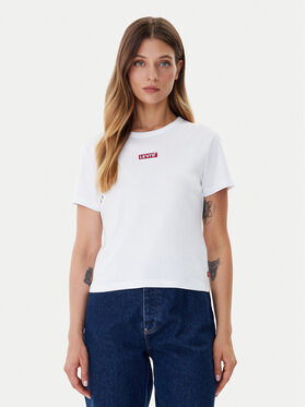 Levi's® Levi's® Tričko Rickie 001Z9-0007 Biela Slim Fit